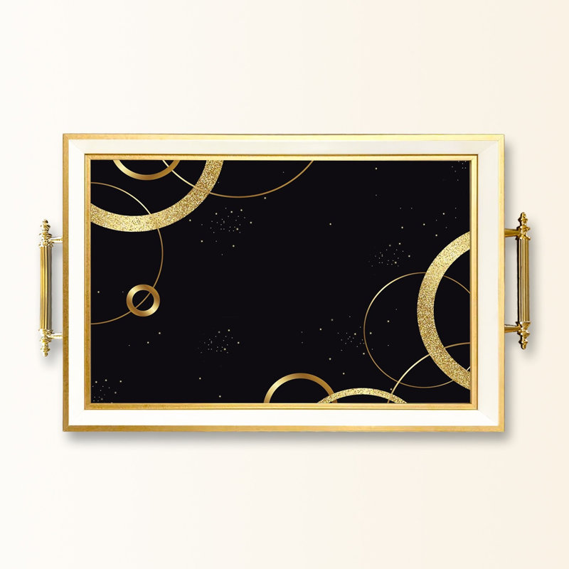 Elegant Glass Tray, 19.7 x 11.4 x 1.4 inches | 100% Durable Glass Construction | Easy to Clean with Damp Cloth | Ideal for Serving, Decorative Display, and Organizing | Stylish Addition to Home Décor
