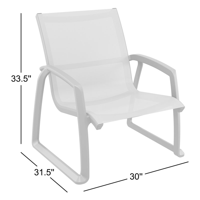 Chaise de patio Farrah, Gris foncé