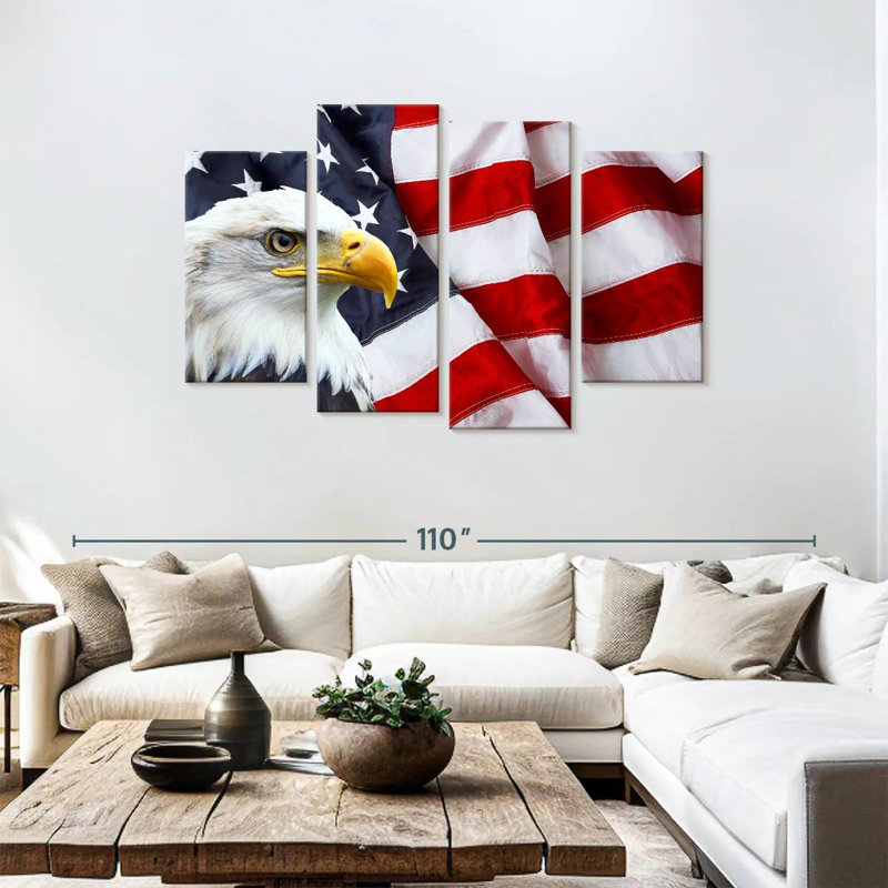 American National Bald Eagle, H 48 po x l 75 po