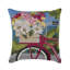 Housse de coussin carré / bleu / vert / rose Marina Summer Ride