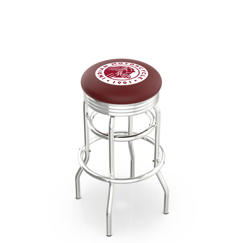 NCAA Bar & Counter Stool, Indian Motorcycle, Bar Stool (30" Seat Height)