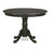3 Piece Kitchen Table & Chairs Set Contains a Round Dining Room Table with Pedestal and 2 Blue Color Linen Fabric Parsons Chairs, 42x42 Inch, Cappuccino-82180120-82180121-129437961