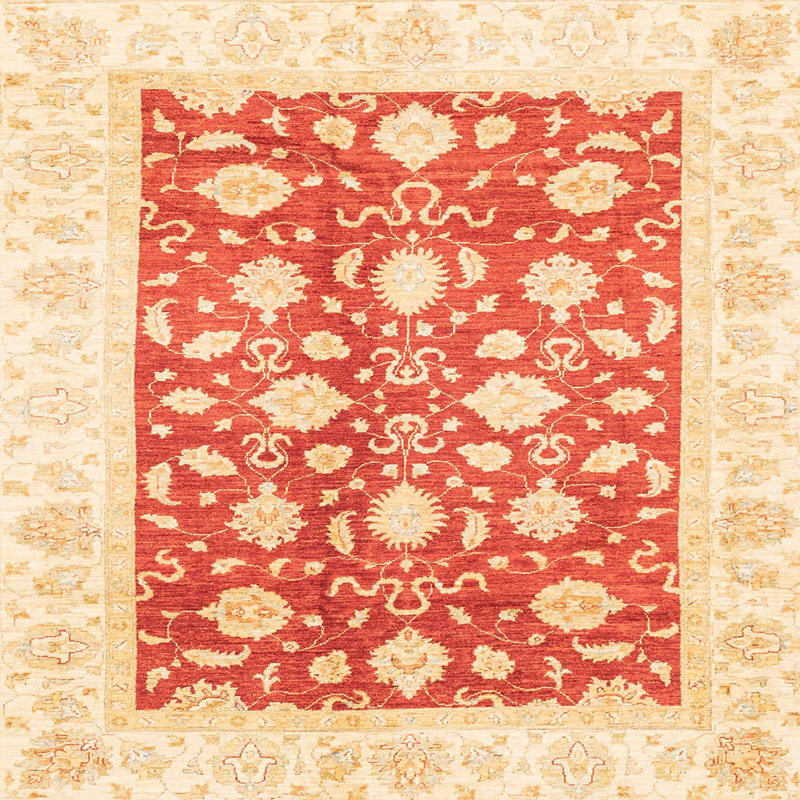Tapis abstrait moderne 3432, Carré 8 pi