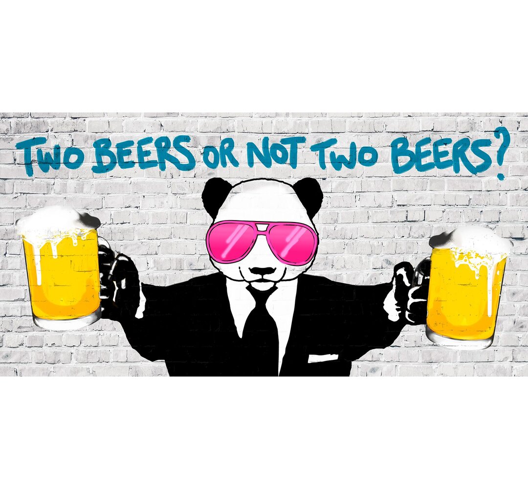 Leinwandbild Two Beers Or Not Two Beers von Masterfunk Collective