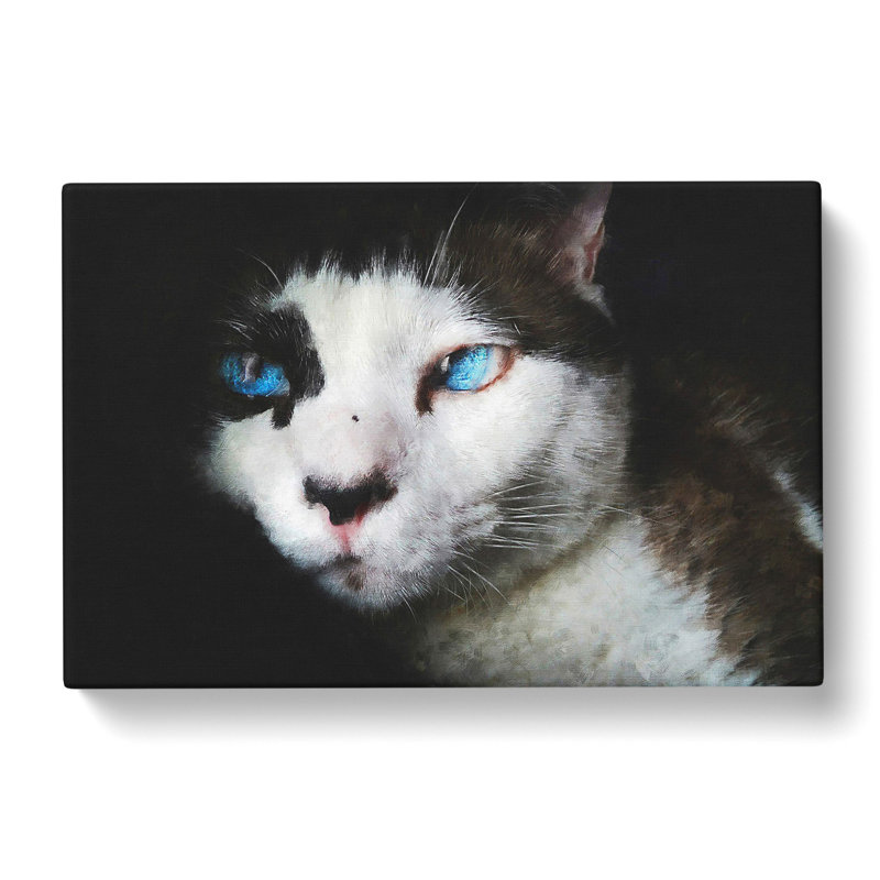 Portrait Of A Cat Vol.10 Painting - Wrapped Canvas, 35cm H x 76cm W x 3cm D