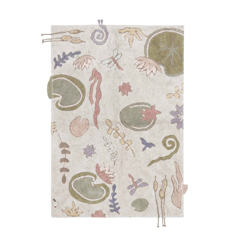 Tapis de jeu lavable Botanic Fantasy, Rectangle 6 pi 7 po x 9 pi 10 po