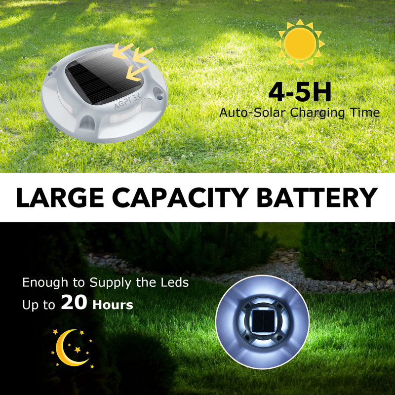 Solar Powered LED Pathway Lights Multipack in Silver
