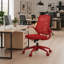  Chaise de bureau ergonomique et pivotante avec accoudoirs rabattables, chaise de bureau en filet avec support lombaire, coussin ignifuge pour le bureau personnel-938250657-938250658