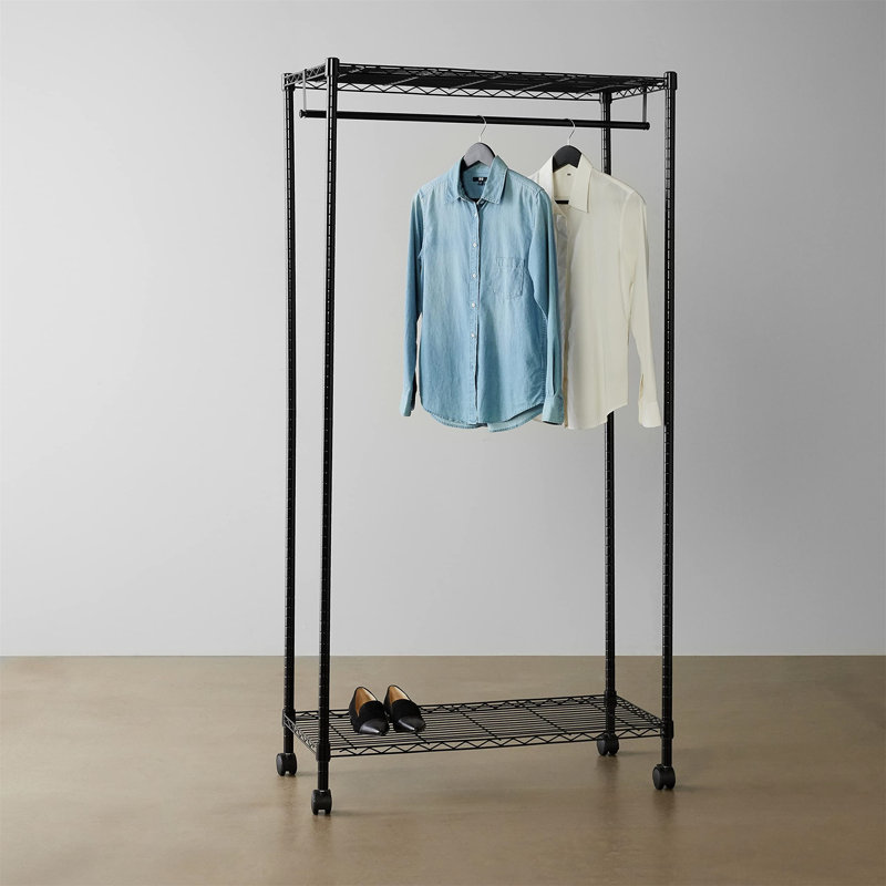 Rosamond 91cm Rolling Clothing Rack