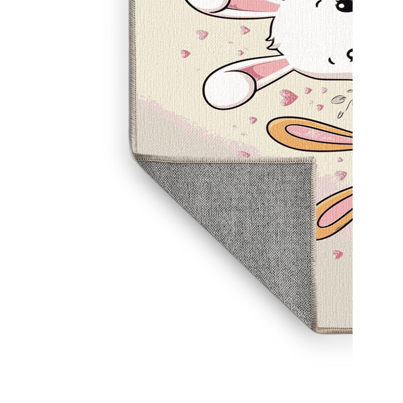 Tapis pour enfants mignons lavables Dakota Fields, Rectangulaire 2 pi x 3 pi