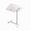 Bureau de chevet au-dessus du lit, support mobile pour ordinateur portable, table de lit inclinable avec roulettes, table de chevet à plateau réglable en hauteur pour canapé de lit pour ordinateur portable, blanc-1457642671