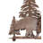 21" High Lone Bear Table Lamp