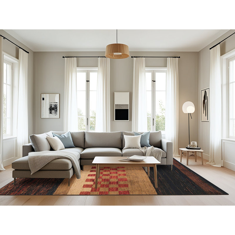Tapis abstrait moderne 5294, Rectangle 8 pi x 10 pi