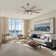 72" Modern Large Ceiling Fan w LED Light, 8 Wood Blades and Quiet DC Reversiable Motor w 6 Speeds, Remote Control