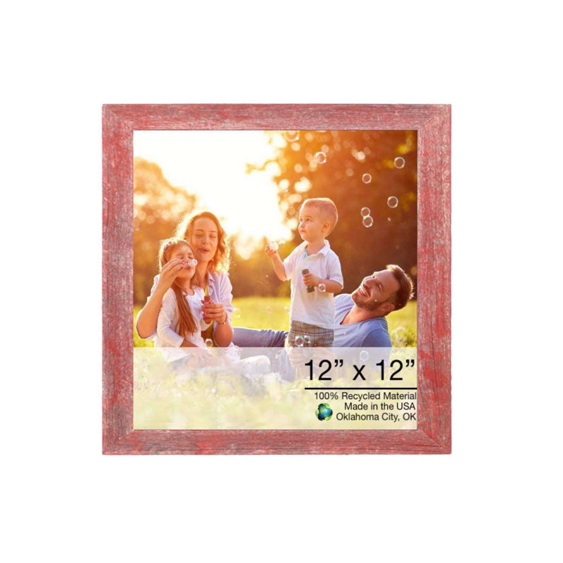 Cadre photo simple Bianca-Maria, 20 po x 24 po, Rouge rustique