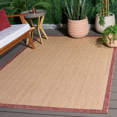Courtyard Performance Chevron Indoor Rug