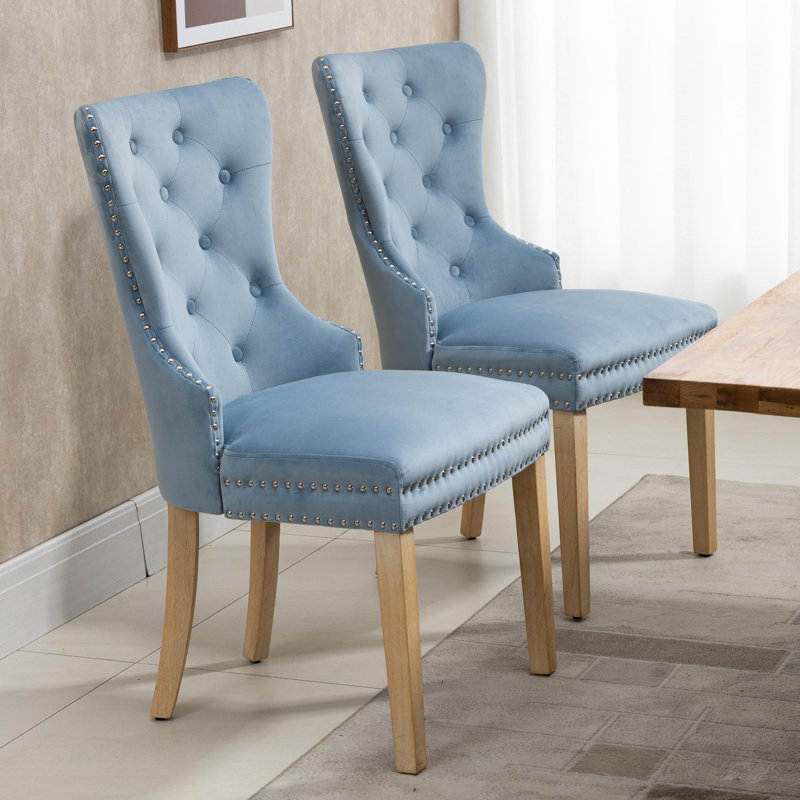 Chaise d'appoint Wallick, Bleu