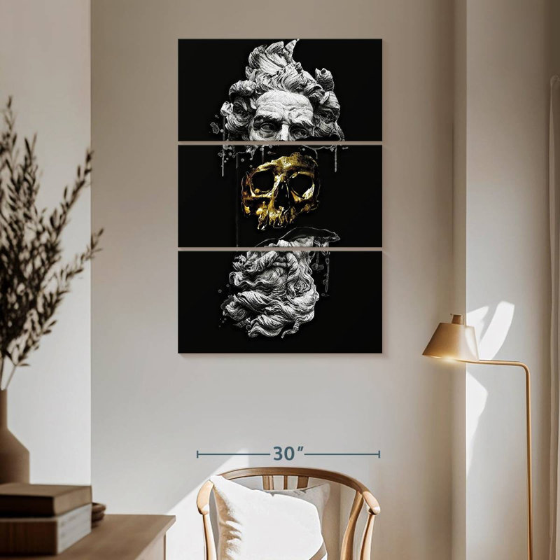 Leisha Hidden Skull, 65" H x 42" W