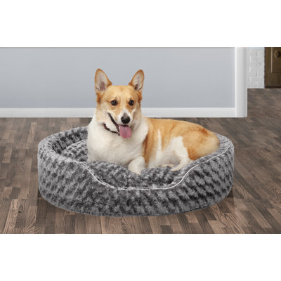 Ultra Plush Oval Donut Dog Bed