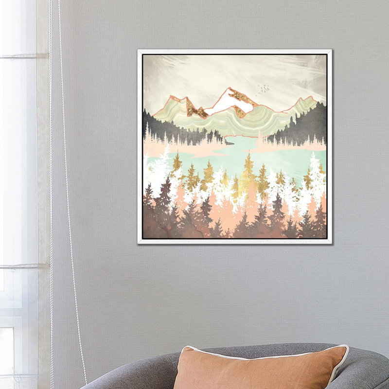 Winter Bay - Print on Canvas, 66.04 cm H x 66.04 cm W, White Framed