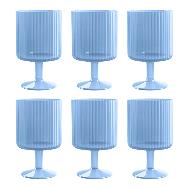 Cataline Acrylic Wine Glass Set, Blue