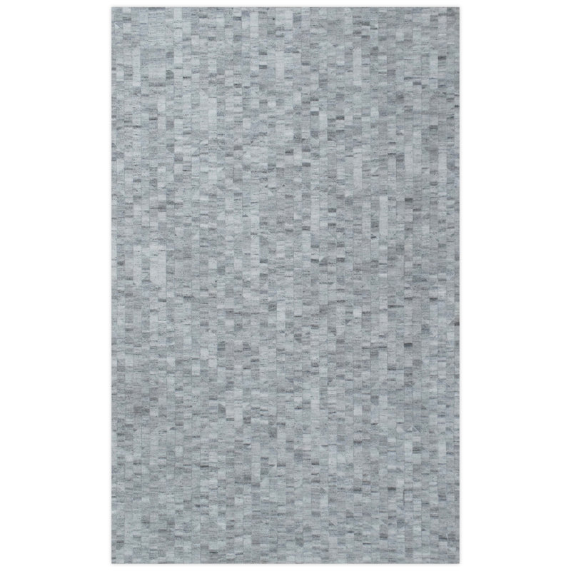 Tapis gris et argent Modern Patchwork