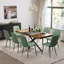 Ensemble de table de salle à manger extensible avec chaises en velours-1800150148-1798613603-1798613614