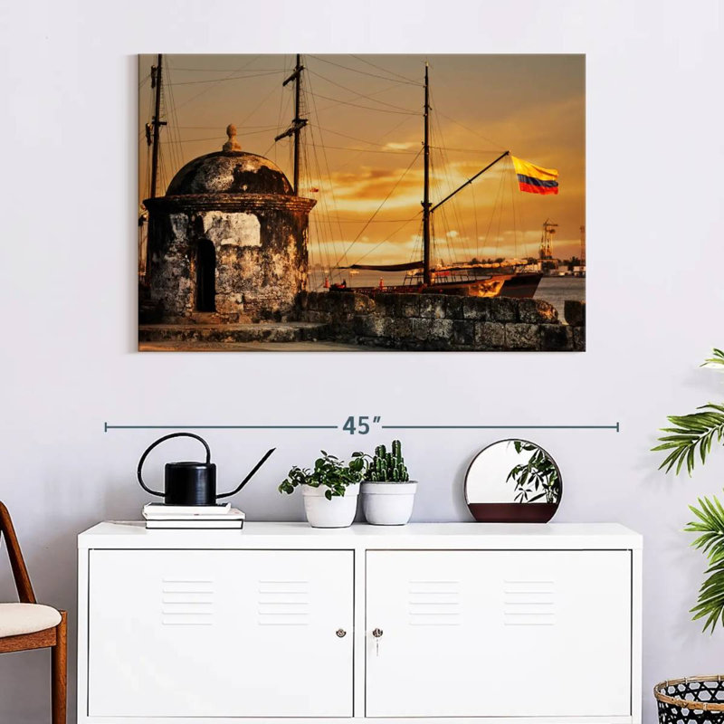 Castillo San Felipe De Barajas, 30" H x 45" W
