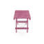 Fully Assembled All-Weather Recycled HDPE Outdoor Folding Bistro Table, Teak Brown-1447287252