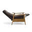 Fauteuil inclinable à accoudoirs en bois-15549684