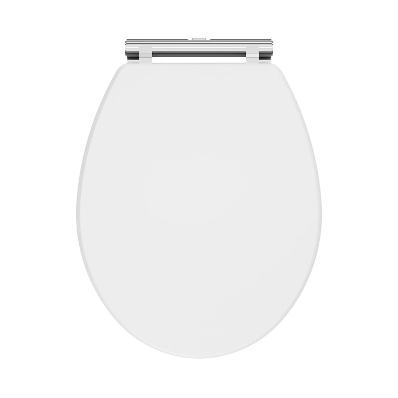 Soft Close Elongated Standard Toilet Seat, Satin White