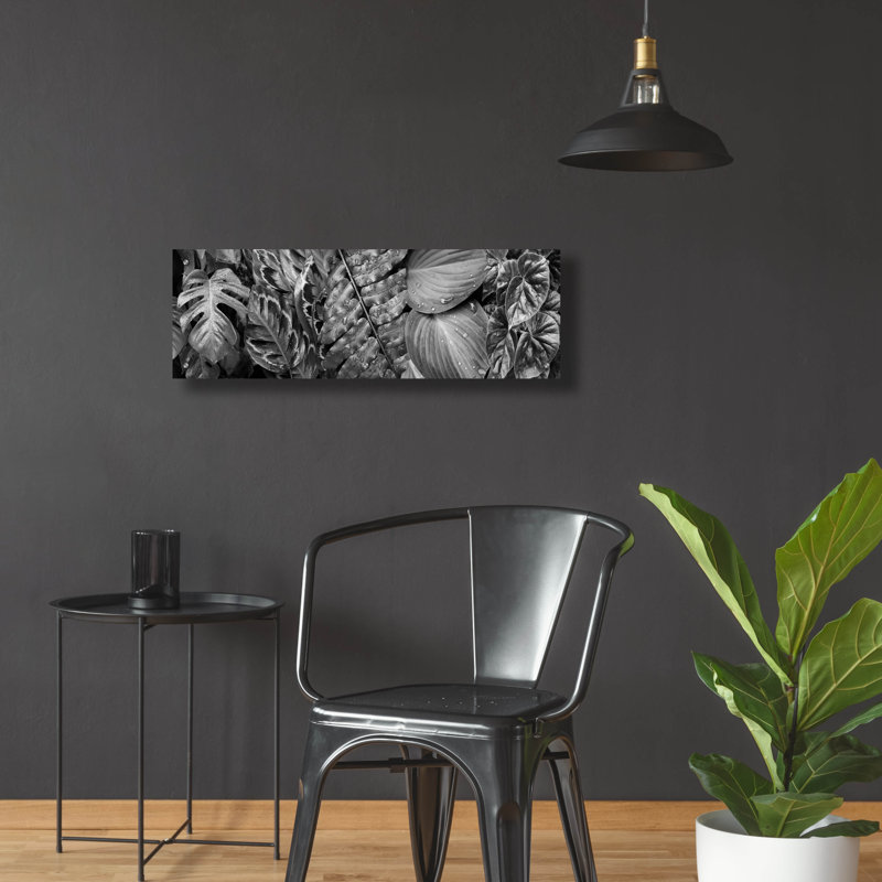 Art épique «Leaf Montage» par Monte Nagler, acrylique G «Leaf Montage» par Monte Nagler, H 12 po x l 36 po