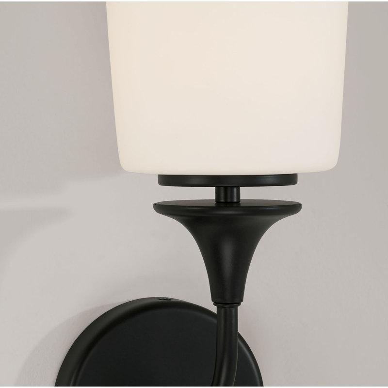 Armed Sconce, Matte Black