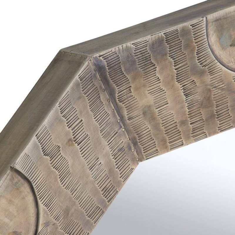 Kiernan Decagon Brass Mirror