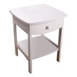 Curved End table/Night Stand with one drawer