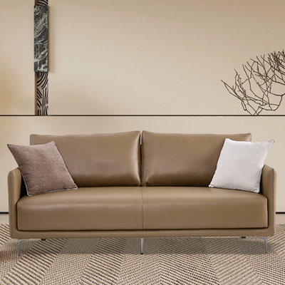 Causeuse coussin en similicuir