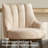 Counter Height Bar Stools,Swivel Bar Stools with Backs,Barstools Set of 3,26'' Solid Wood Legs,Thick Seat Upholstered Linen Fabric Counter Height Stools in Sand-561353373-561896829
