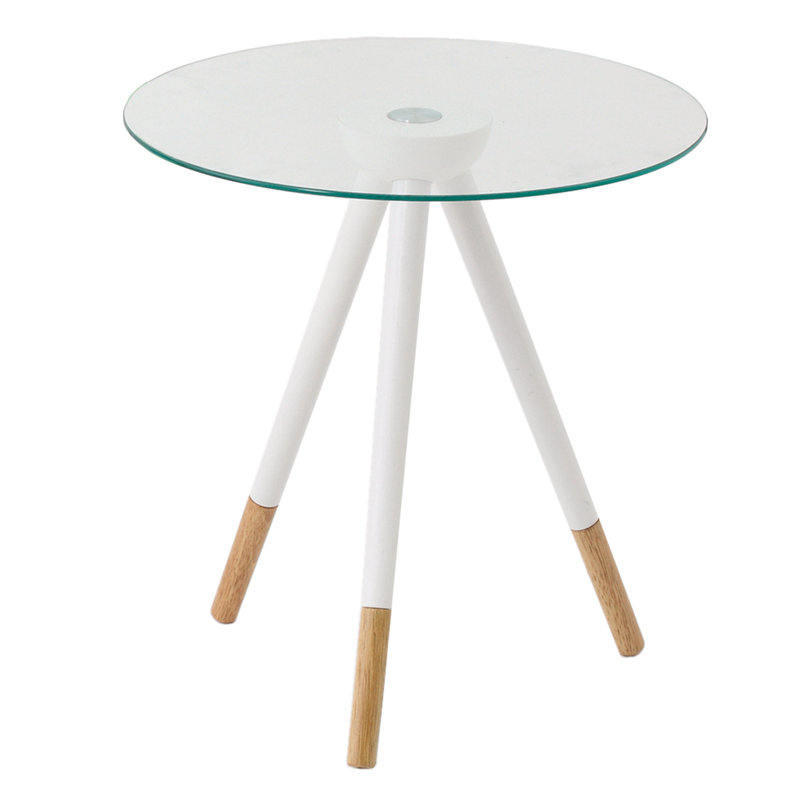 Townsend Glass Top End Table