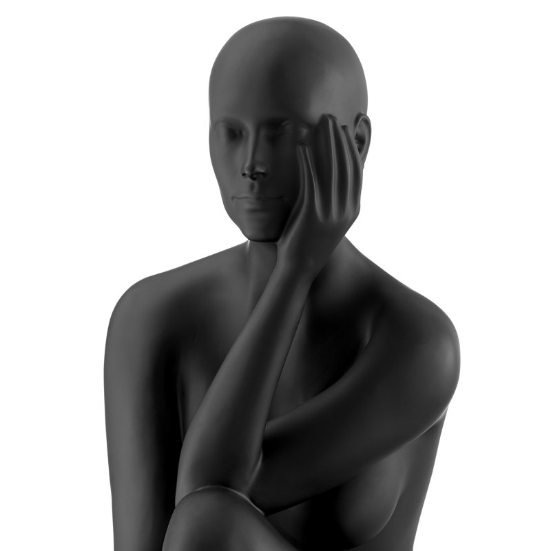 People Figurines & Sculptures, Matte Black