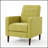 Mid-Century Modern Recliner With Slightly Pleated Back And Additional Cushions For Ultimate Comfort And Style-1844017476