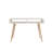 Modern 2-Tier Study Desk, White, 47.2 x 29.5 x 23.6 inches | 100% Melamine Coated Particle Board, Thickness: 0.7 inches | Scandinavian Design, Additional Storage, Perfect for Home Office & Study Spaces-2042422655