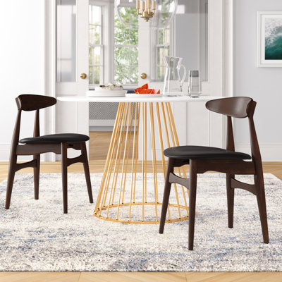 Medora Slat Back Side Chair in Black