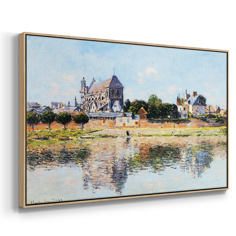 Vue de l'église de Vernon, 1883, Naturel, H 17 po x l 25 po x P 2 po