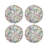 Mod Confetti Vegan Leather Round Pebble Placemat-50817646