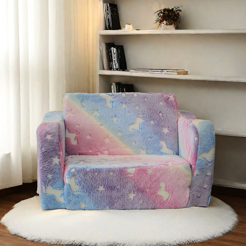 Compression ' In Pink, 21 Convertible To Lounger, High Foam Cushions, Linen Cover, Wood Frame For Joy Pink Modular - With Soft Fabric, Pine Primary Living Space