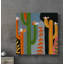 Reproduction d’art sur toile tendue « Colorful Cactuses » par Marmont Hill-1064095787