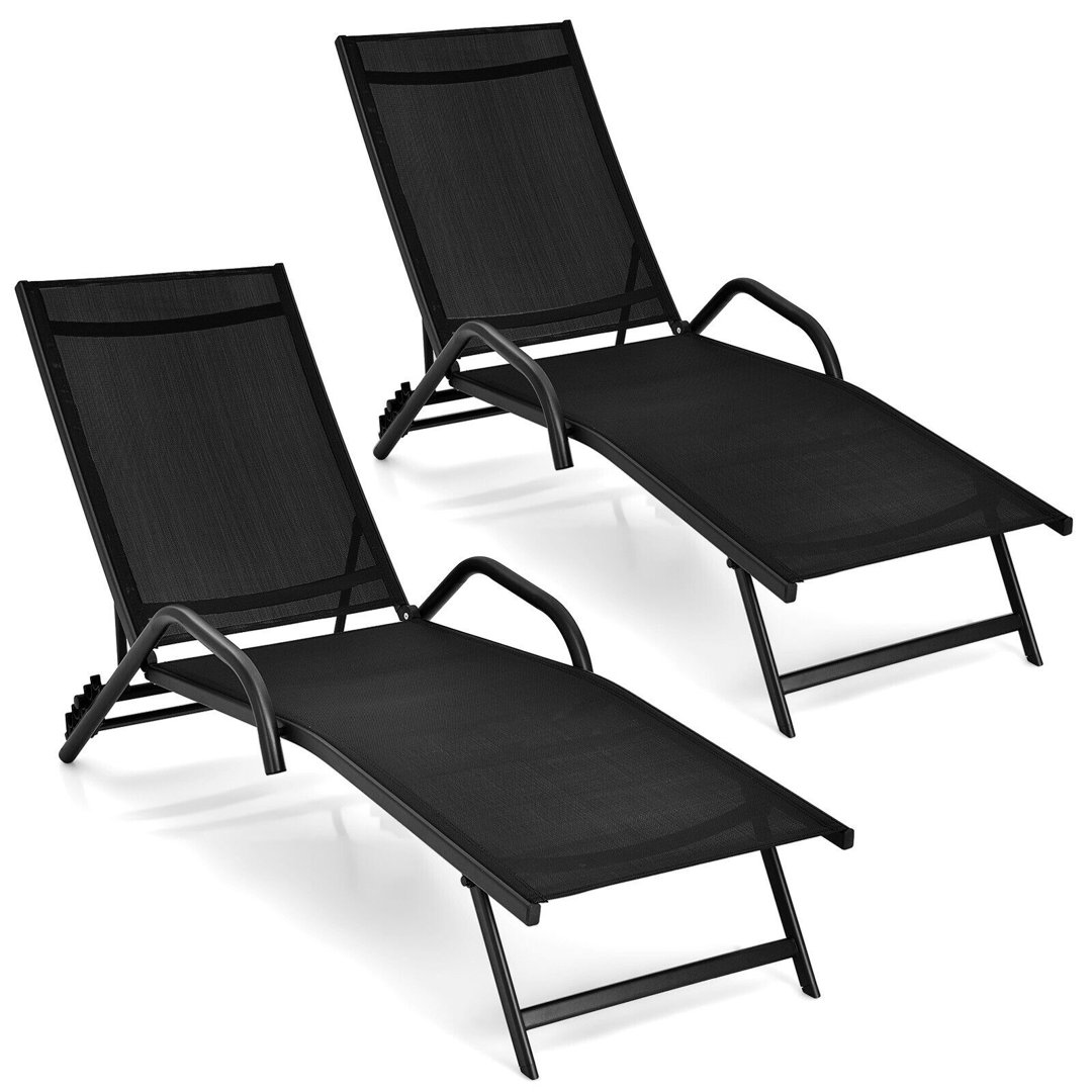 Akyia 62cm Long Reclining Chaise Lounge Set