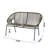 CONDESSA OUTDOOR PATIO GREEN WICKER LOVESEAT-1592143502