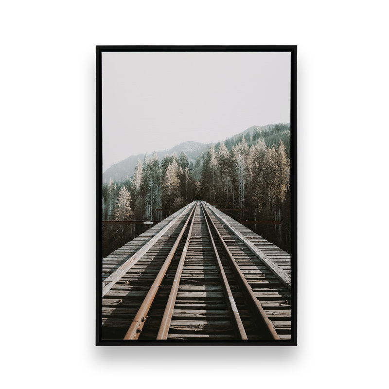 «Tranquil Journeys on Canvas» par Krista Mosakowski, Cadre flottant noir satiné, H 14 po x l 10 po