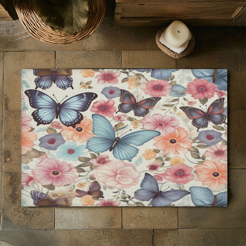 Tapis tressé Petal Flutters, Rectangulaire 3 pi x 5 pi